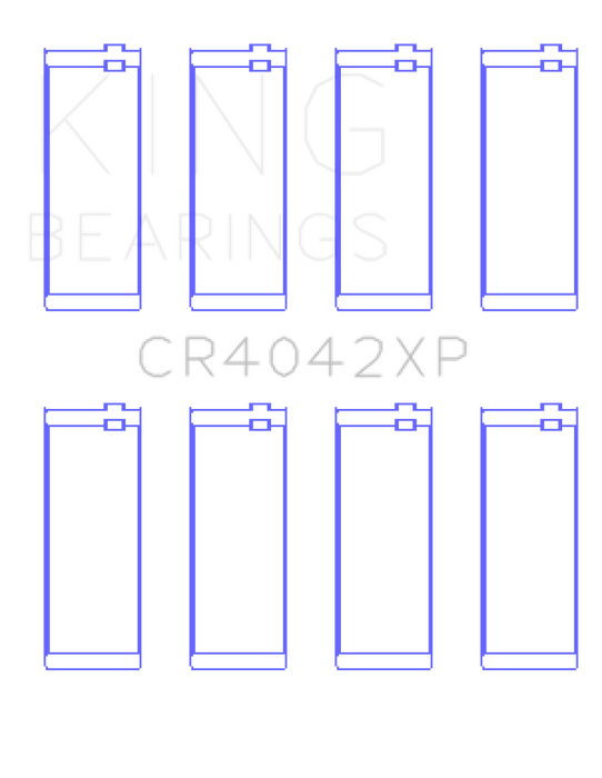 King BMW M40/M42/M43/M44 1.6L/1.8L/1.9L Connecting Rod Bearings (Set of 4) - Size +.026mm