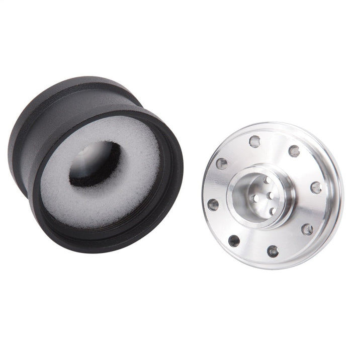 Edelbrock Billet Aluminum Breather w/ Black Powder Coat Finish