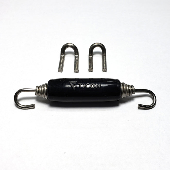 Stainless Bros Spring Tab Kit - Single SS304 (1 Spring 2 Hook and 1 Black Silicone Sleeve)
