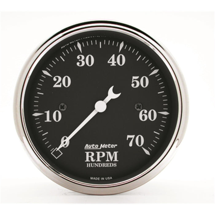 Autometer Old Tyme Black Gauge Kit 6 Pc Ford Truck 53-55 Tach/Mph/Fuel/Oilp/Wtmp/Volt