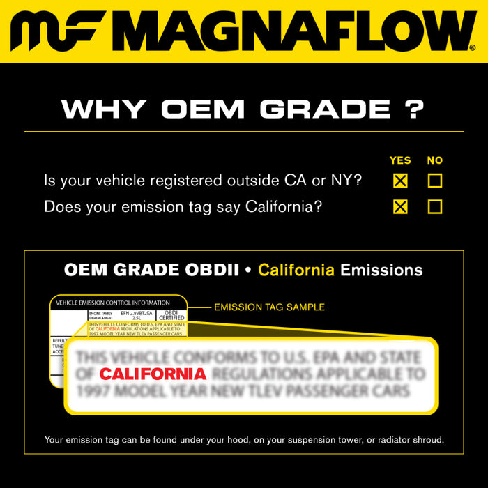 MagnaFlow 14-16 Cadillac ELR 1.4L/12-15 Chevrolet Volt 1.4L OEM Grade Direct Fit Catalytic Converter