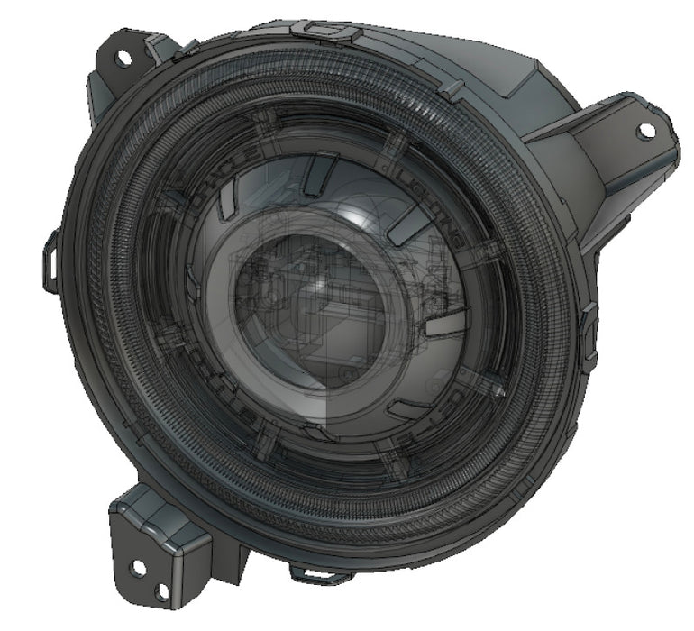 Oracle Jeep JL/Gladiator JT Oculus Bi-LED Projector Headlights - Amber/White Switchback