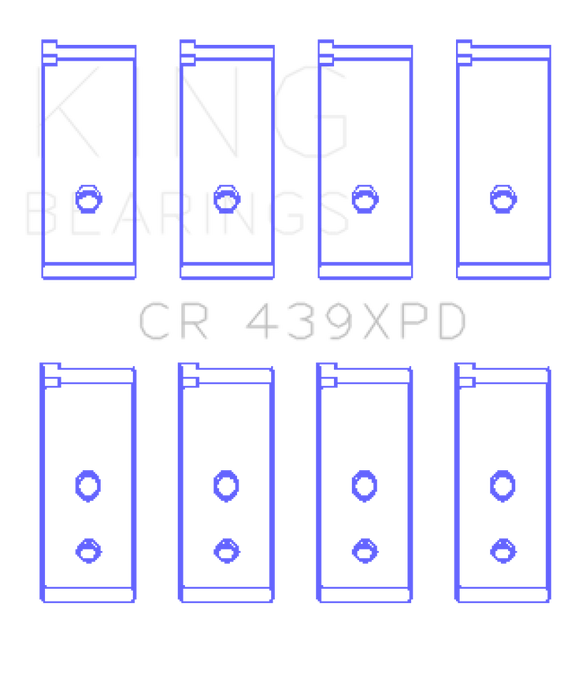 King Engine Bearings Honda B-Series Dowel Performance Rod Bearing Set - Size STDX
