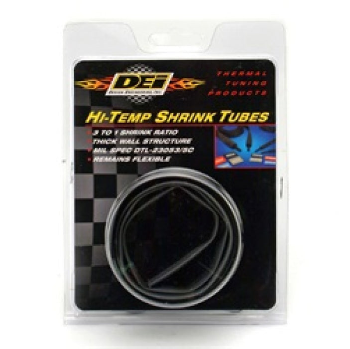 DEI Hi-Temp Shrink Tube Kit - 9/12/18/24mm x 2ft - Black