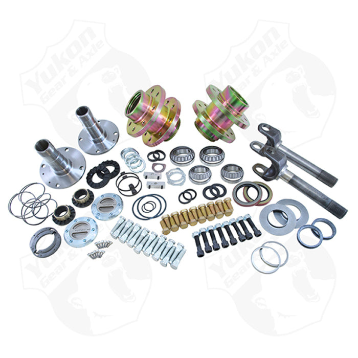 Yukon Gear Spin Free Locking Hub Conversion Kit For Dana 30/Dana 44 TJ/XJ/YJ 27 Spline/5 X 4.5
