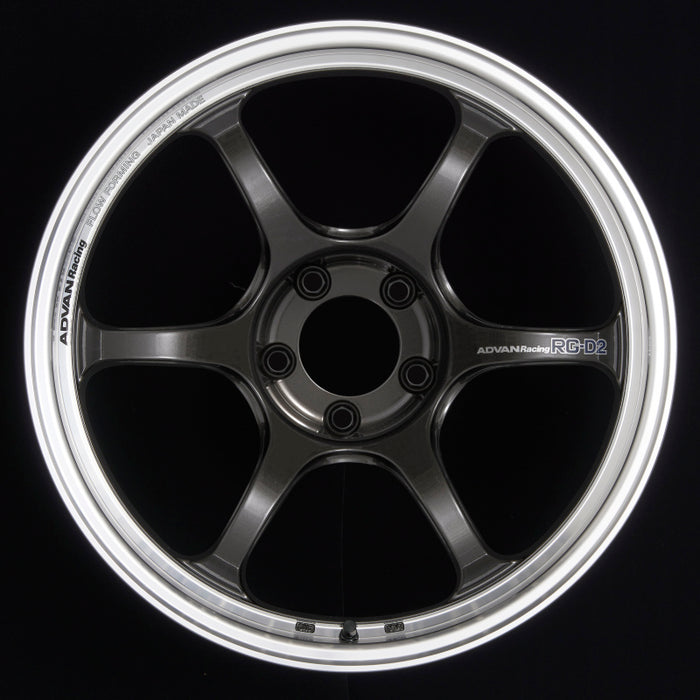 Advan RG-D2 18x9.5 +29 5x114.3 Machining and Black Gunmetallic Wheel
