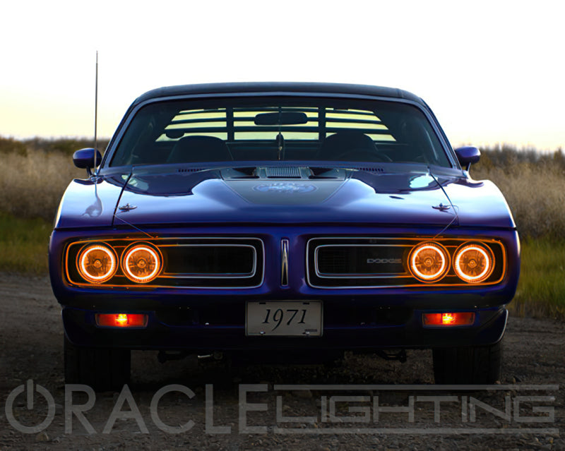 Oracle Pre-Installed Lights 5.75 IN. Sealed Beam - Amber Halo