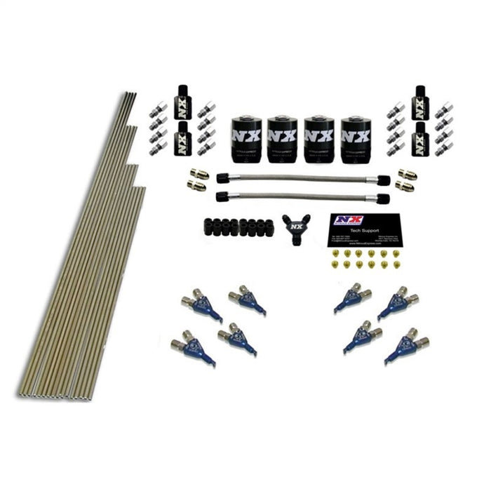 Nitrous Express 8 Cyl Piranha Nozzle Intake Plumbing Kit (Incl Hardware)
