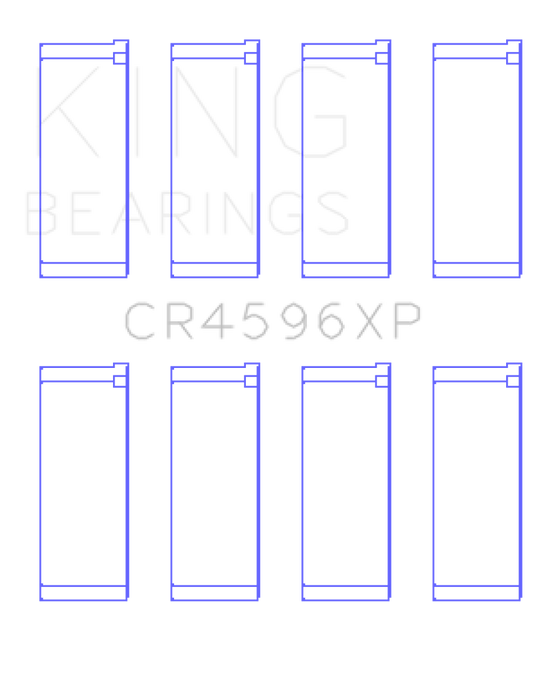 King Engine Bearings BMW S14B20/S14B23/S14B25 (Size .026) Connecting Rod Bearings (Set of 4)