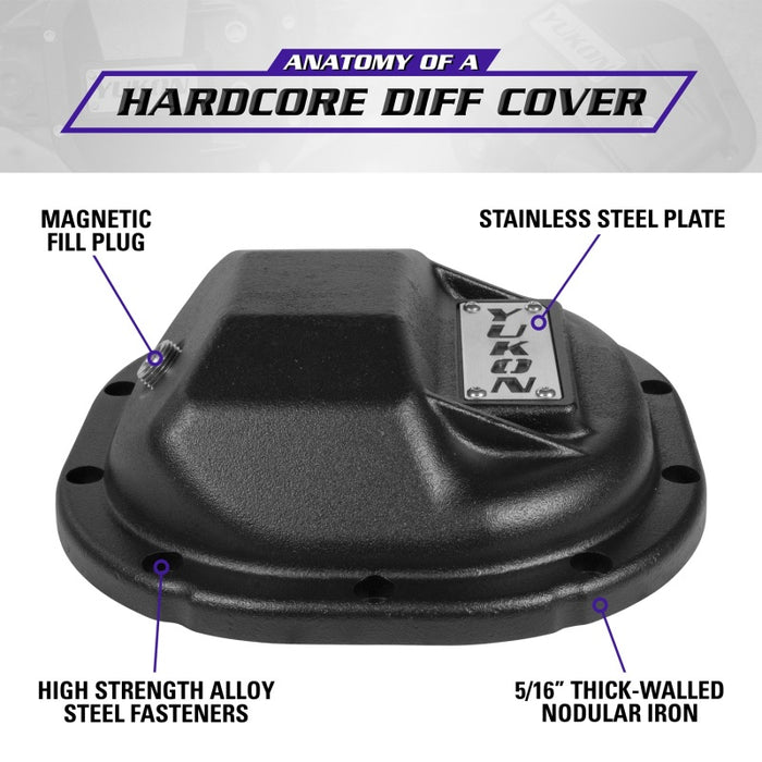 Yukon Gear Hardcore Diff Cover for 8.8in Ford