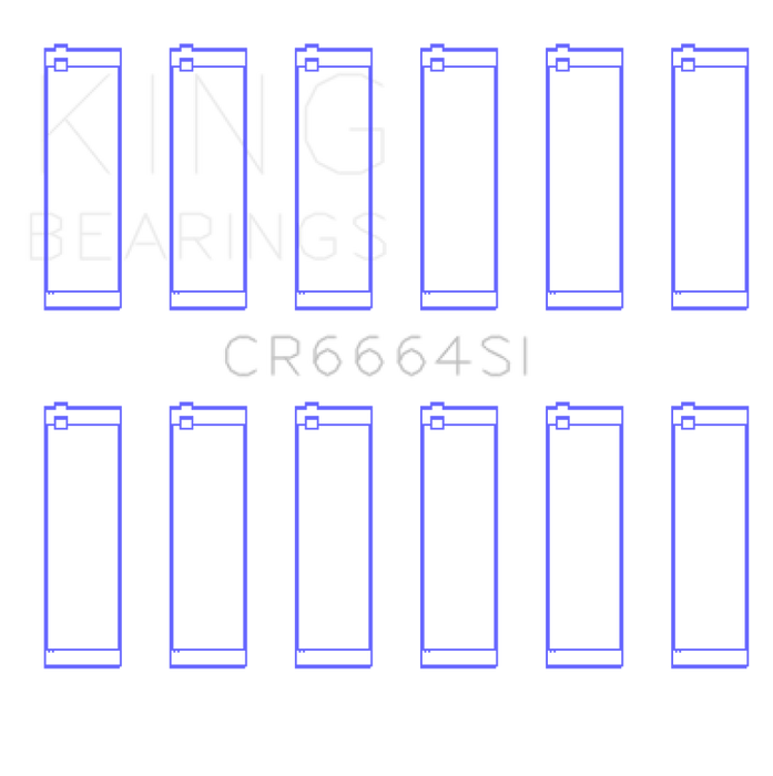 King Engine Bearings Buick V6 Connecting Rod Bearing Set - Set of 6 Pairs