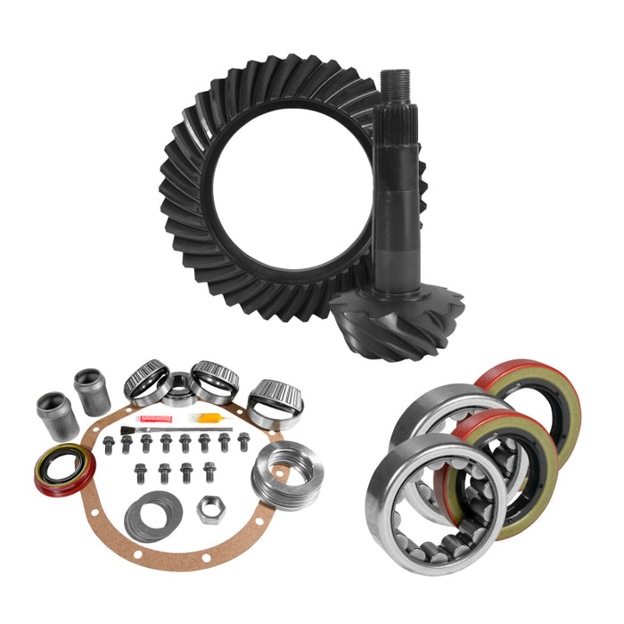 Yukon 8.875in GM 12T 3.08 Rear Ring & Pinion Install Kit Axle Bearings and Seals
