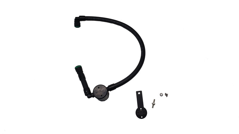 J&amp;L 16-23 Dodge Durango / Jeep Grand Cherokee 3.6L Oil Separator 3.0 Passenger Side - Black Anod