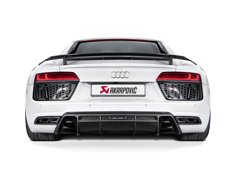 Akrapovic 16-17 Audi R8 5.2 FSI Coupe/Spyder Slip-On Line (Titanium) w/ Carbon Titanium Tips