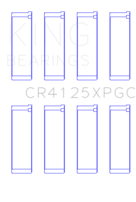 King Subaru EJ20/EJ22/EJ25 (Suites 52mm Journal Size) Tri-Metal Coated Rod Bearing Set - Size STD