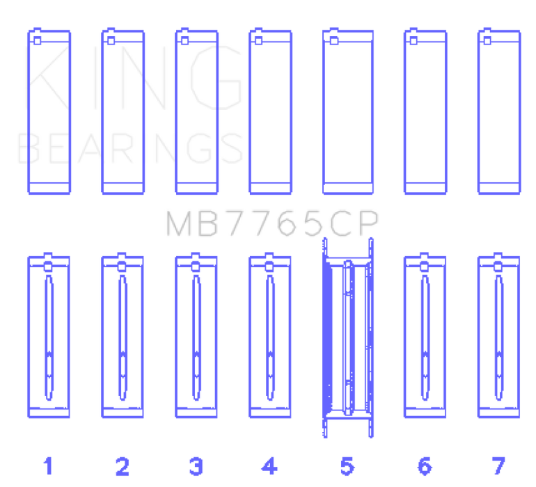 King Engine Bearings GMC 4.2 Vortec L6 Main Bearing Set