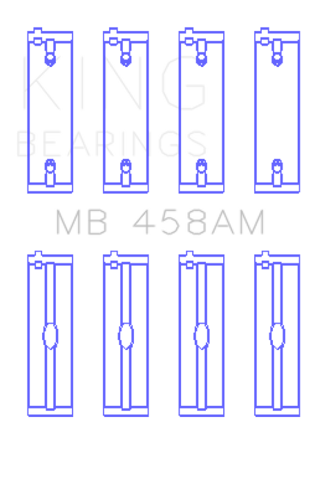King Engine Bearings Mitsubishi 181CI 3.0L 6G72 V6 (Size 0.25) Main Bearing Set