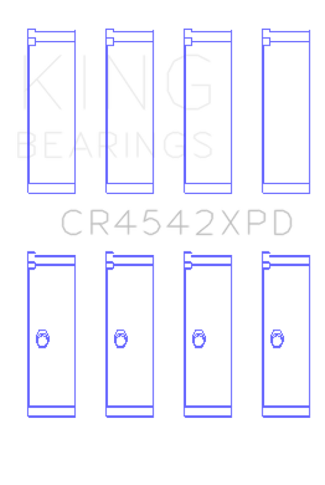 King Honda K-Series 2.0L/2.4 LXP Tri-Metal Performance Connecting Rod Bearing (Set of 4) - Size STDX
