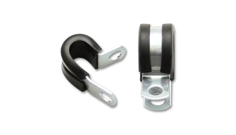 Vibrant Stainless Steel Cushion P-Clamp for 0.3125in OD Hose (10 Pack)