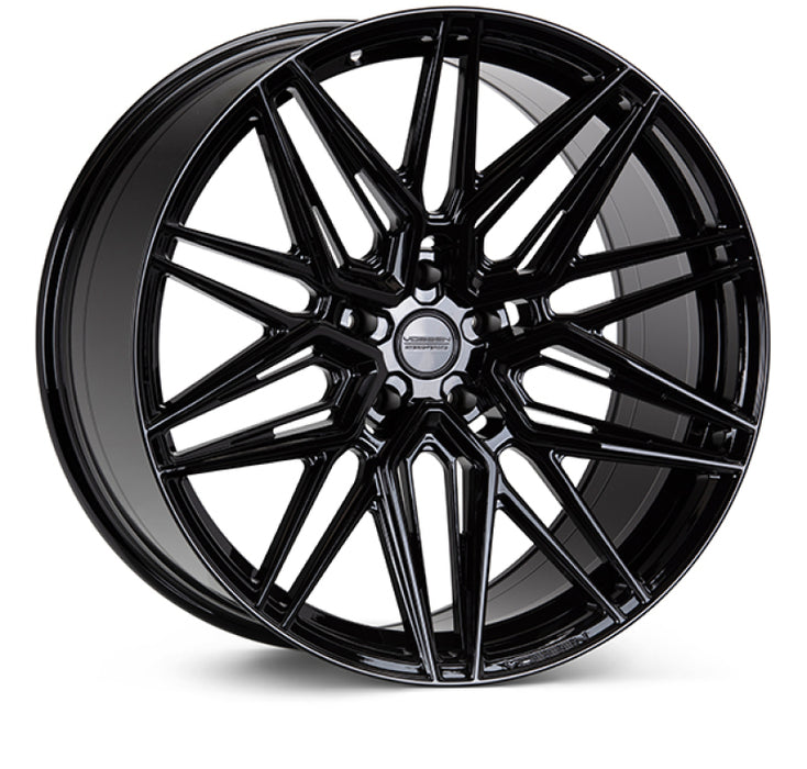 Vossen HF-7 20x8.5 / 5x112 / ET40 / Flat Face / 66.5 - Gloss Black Wheel