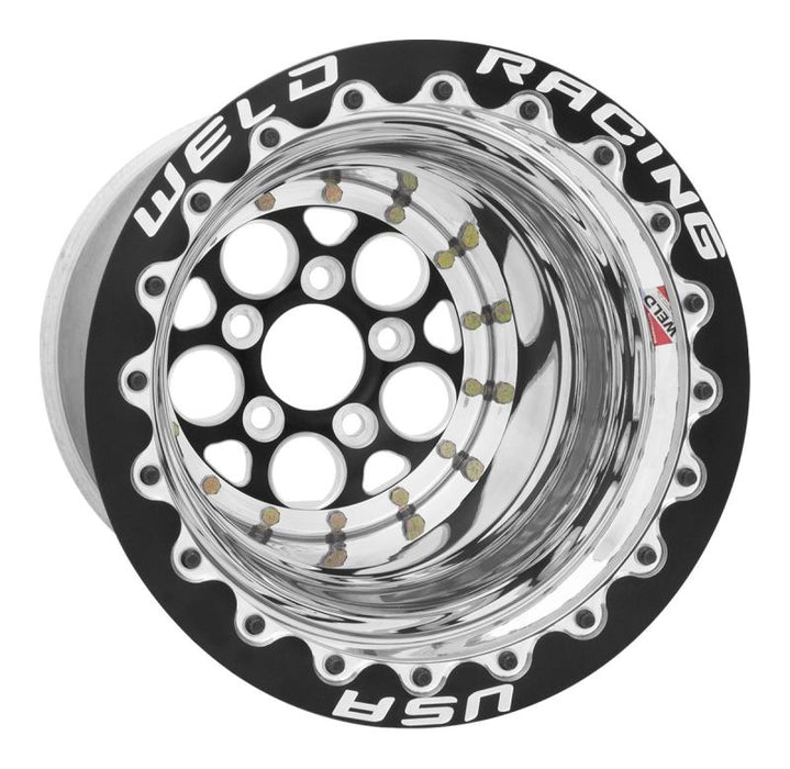 Weld Magnum 2.0 15x12 / 5x4.5 BP / 5in BS Black Wheel - Black Double Beadlock MT