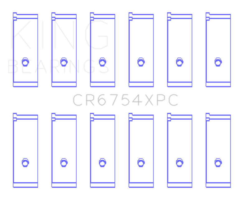 King Engine Bearings Toyota2JZGE/2JZGTE 3.0L pMaxKote Performance Rod Bearing Set - Size STDX