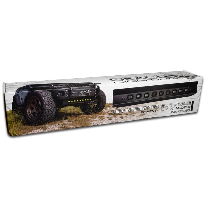 ORACLE Lighting 2019+ Jeep Wrangler JL Skid Plate w/ Integrated LED Emitters - Yellow