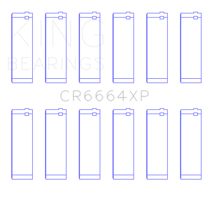 King Engine Bearings Buick V6 (Size STD) XP - Series Performance Rod Bearing Set
