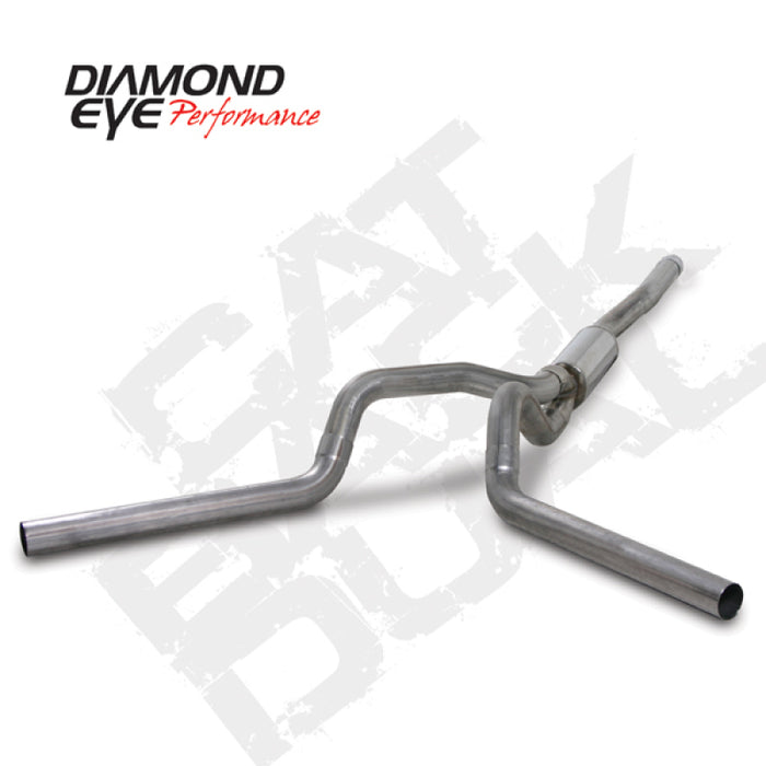 Diamond Eye KIT 4in Catback DUAL SS: 2006-2007.5 CHEVY/GMC 6.6L 2500/3500