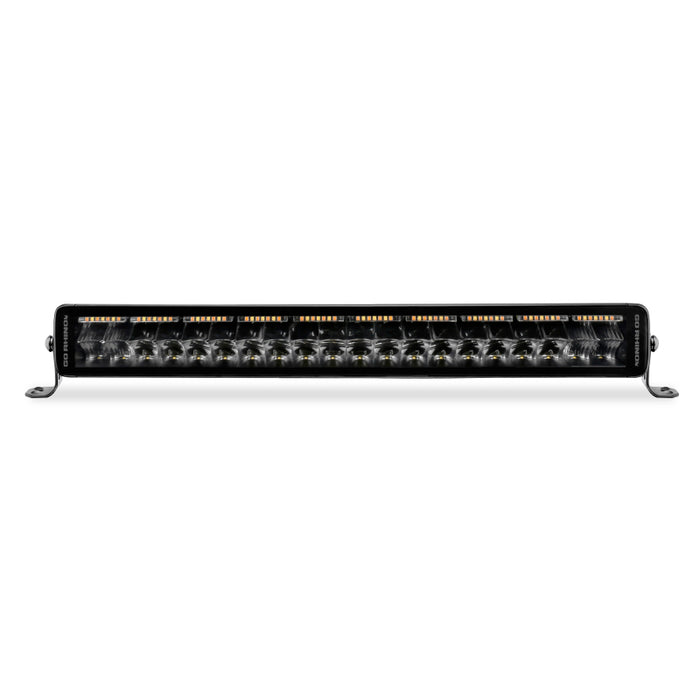 Go Rhino Xplor Blackout Combo Series Dbl Row LED Light Bar w/Amber (Side/Track Mount) 21.5in. - Blk