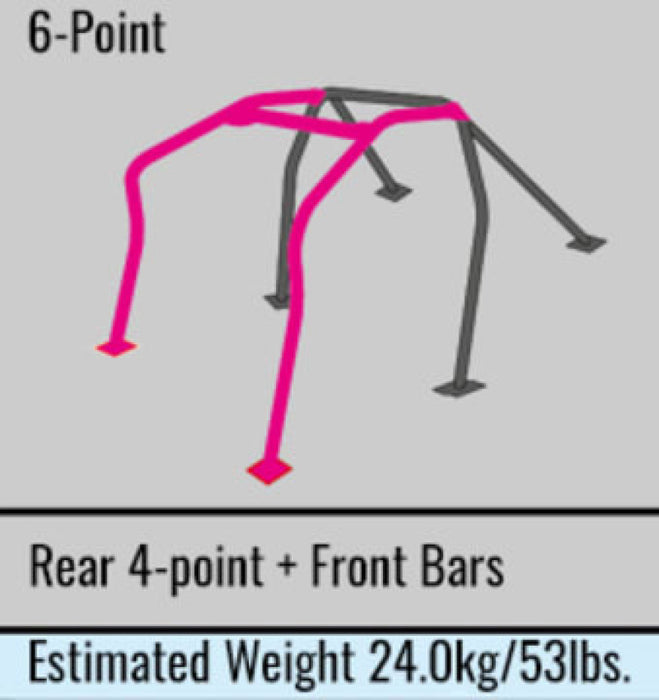 Cusco Chromoly 8P Through Dash Roll Cage 93-98 Toyota Supra (S/O / No Cancel)