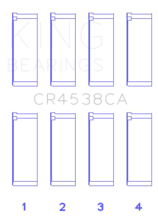 King Engine Bearings Mini Cooper S/Cooper S Conv/Works W11B16A Rod Bearing Set - Size +0.25mm
