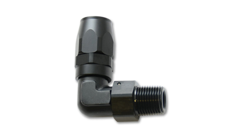 Vibrant Male NPT 90 Degree Hose End Fitting -12AN - 1/2 NPT